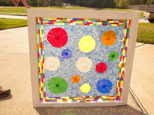 Antique Window adorned with stained glass